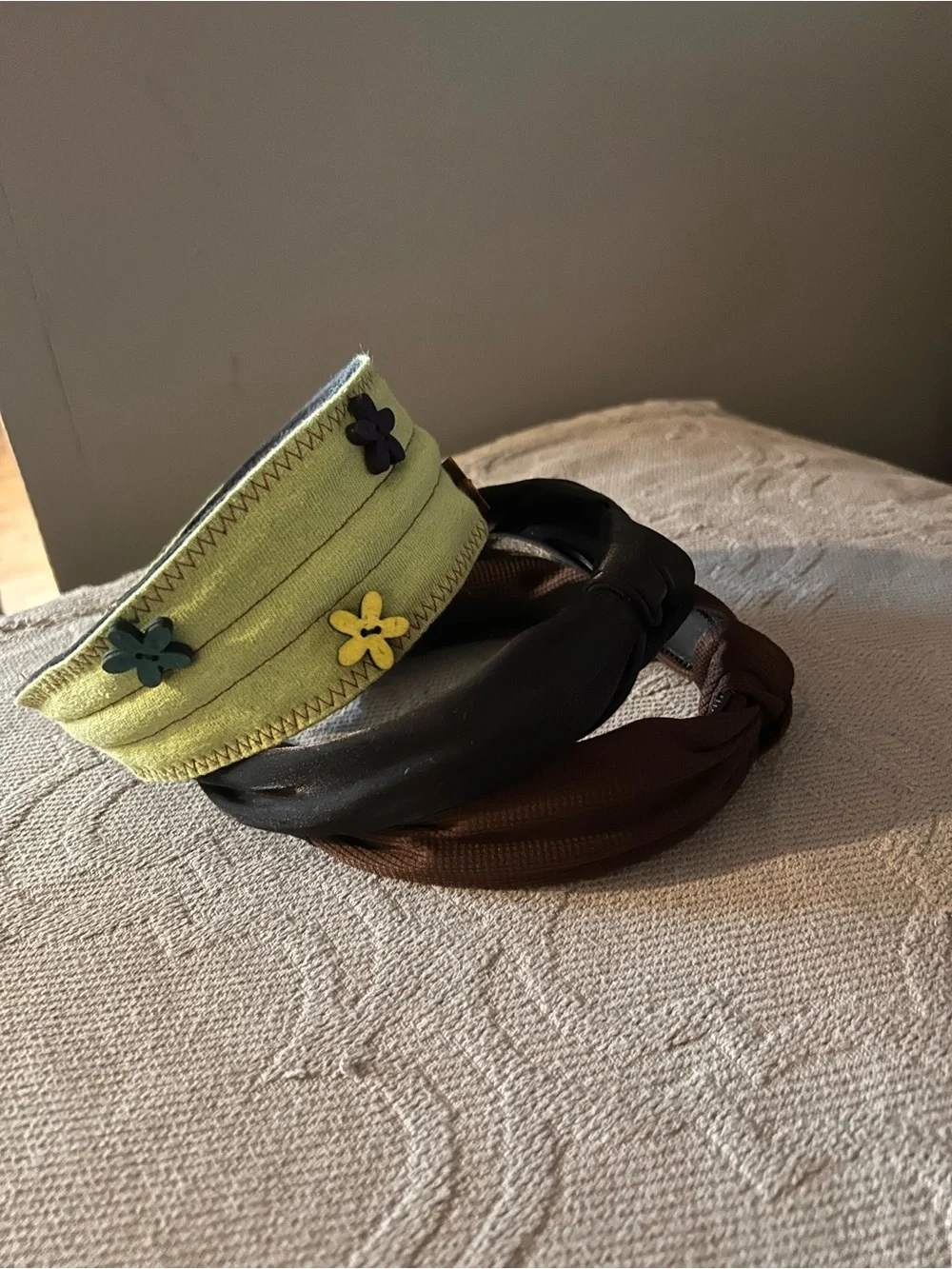 Headband Bundle - Black/Brown/Green Floral